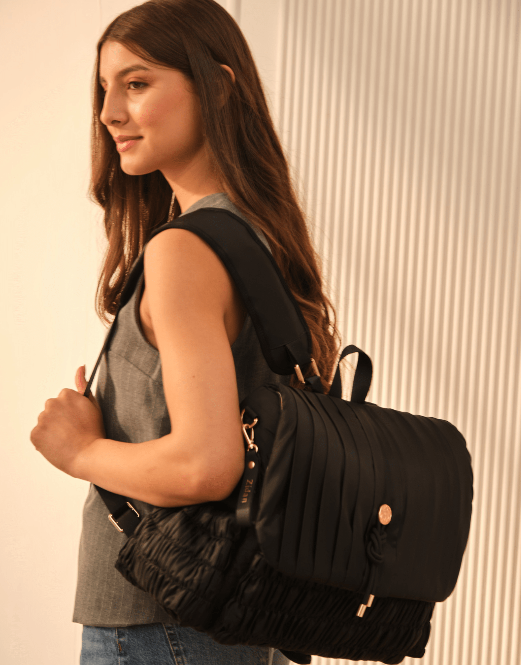 Premium Black Dune Diaper Bag - Large Waterproof Baby Tote with Insulated Pockets for Moms & Dads - Perfect for Travel, Daycare & Family Outings
