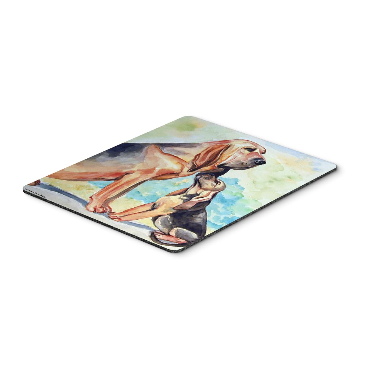 Caroline's Treasures 7014MP Bloodhound Momma's Love Mouse Pad - Large Washable Non-Slip Desk Mat for Home Office, Gaming & Computer Work - Perfect Gift for Dog Lovers & Pet Owners