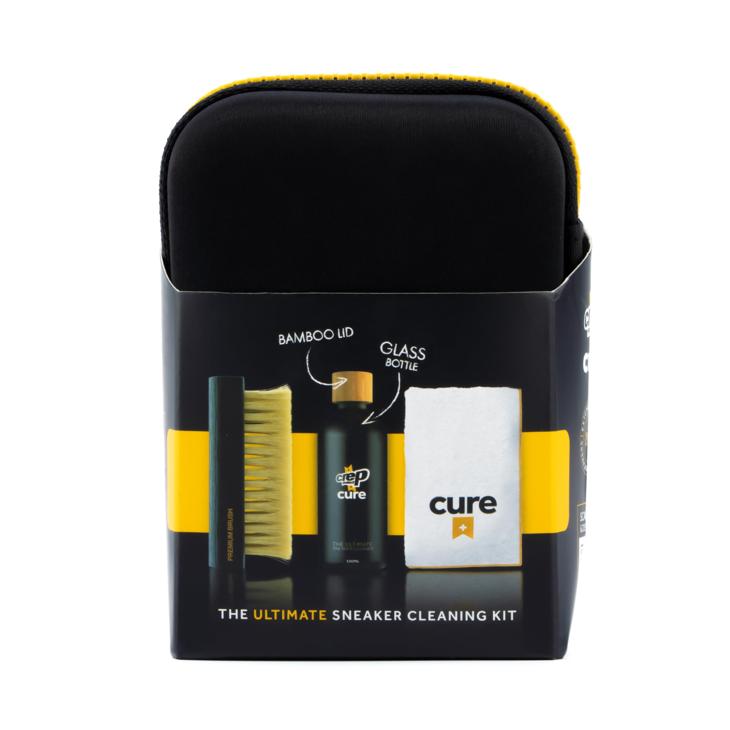 Crep Protect Cure Ultimate Shoe Cleaning Kit - Travel Size Shoe Care Set for Sneakers & Leather Shoes | Perfect for Gym, Travel & Daily Shoe Maintenance