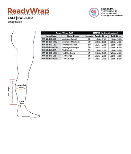 ReadyWrap Calf Compression Sleeve - Adjustable & Breathable Support for Running, Hiking, Sports Recovery - Black/Blue (Pair)
