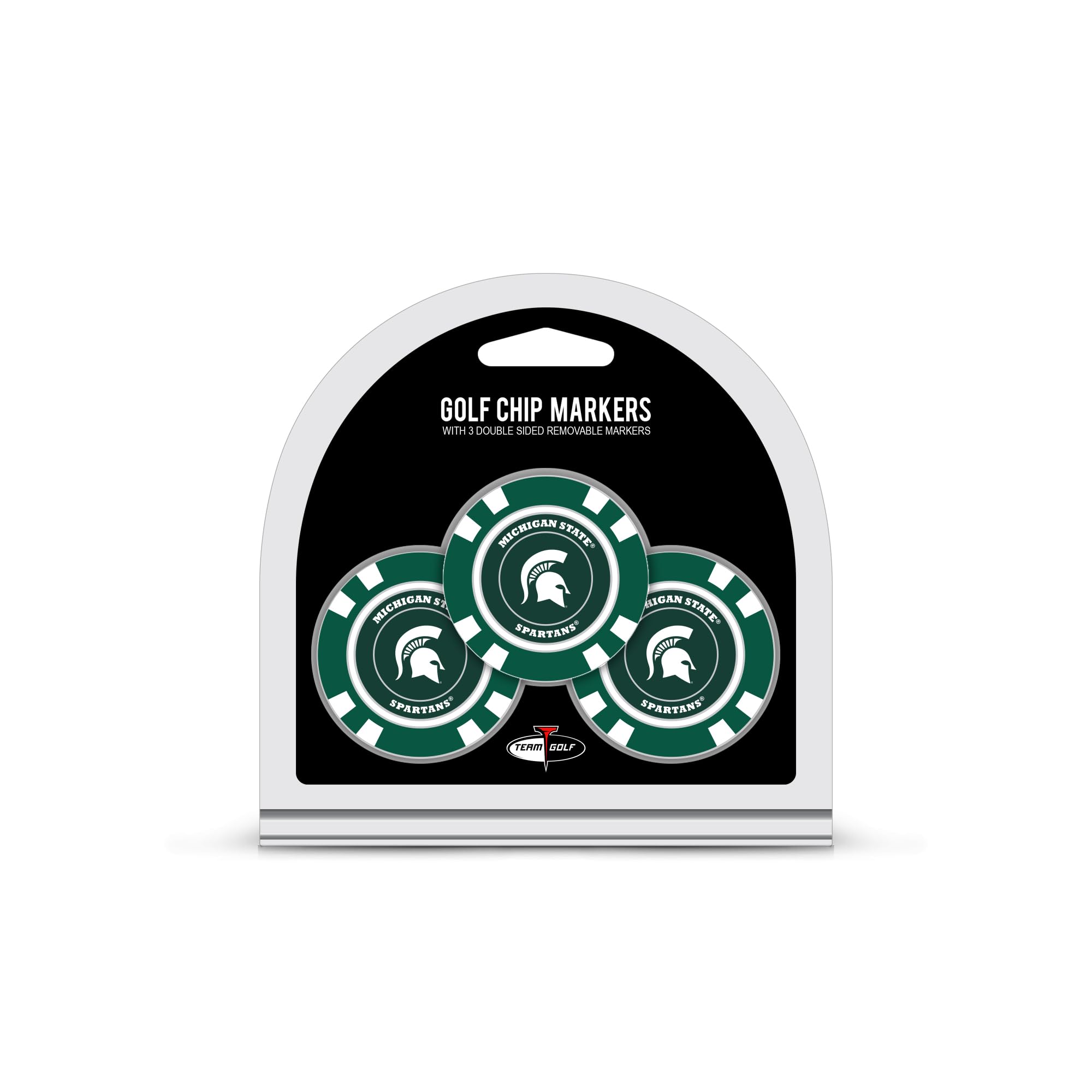 Team Golf NCAA Poker Chip Size Enamel Markers - Double-Sided Pop-Out Design for Golf Course & Poker Games | Perfect for Scorekeeping & Game Night Accessories