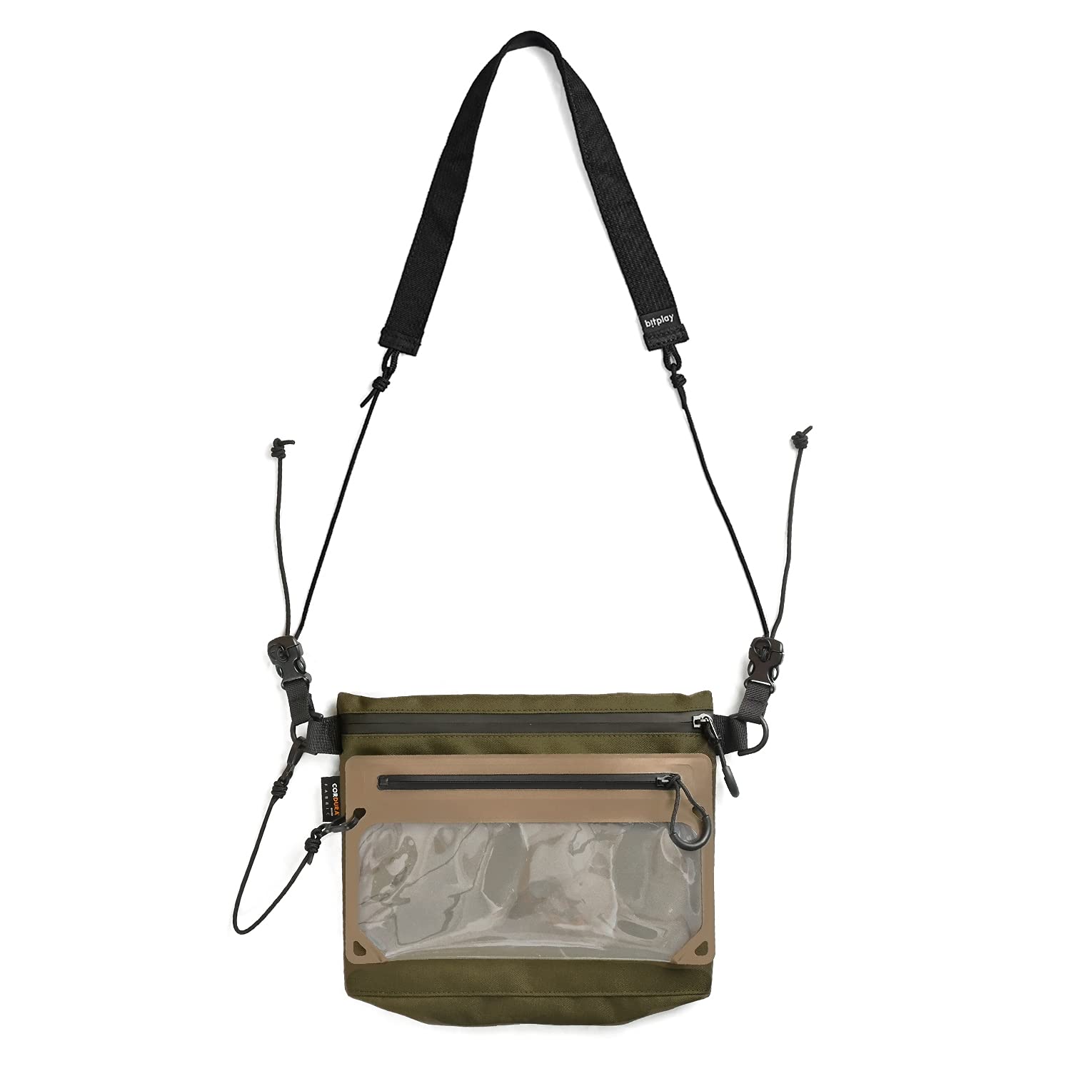 bitplay AquaSeal 02 Waterproof Crossbody Shoulder Bag - Adjustable Strap, Lightweight & Durable for Outdoor, Travel, Hiking, Beach & Water Sports (Green)