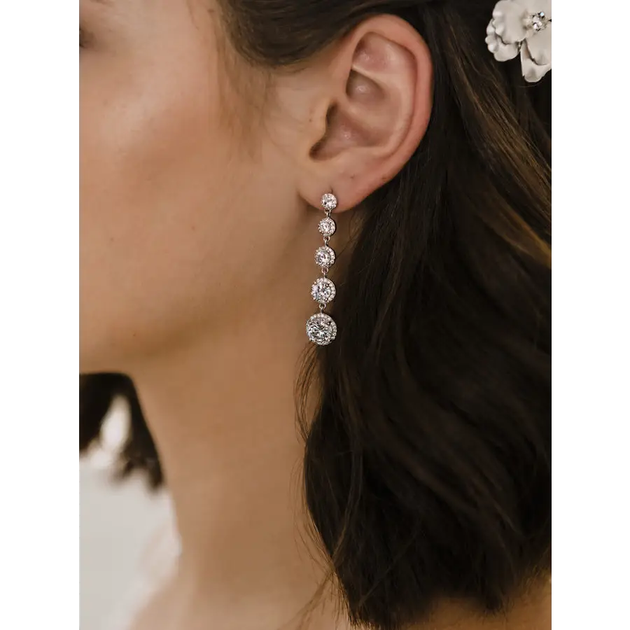 Sparkling E2167 Rhinestone Earrings for Women - Elegant Crystal Stud Earrings for Parties, Weddings & Special Occasions