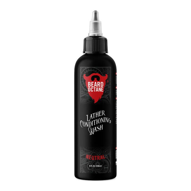 Beard Octane Neutral Lathering Beard Conditioner & Wash for Men - Hydrating & Softening Beard Care for Daily Grooming & Styling