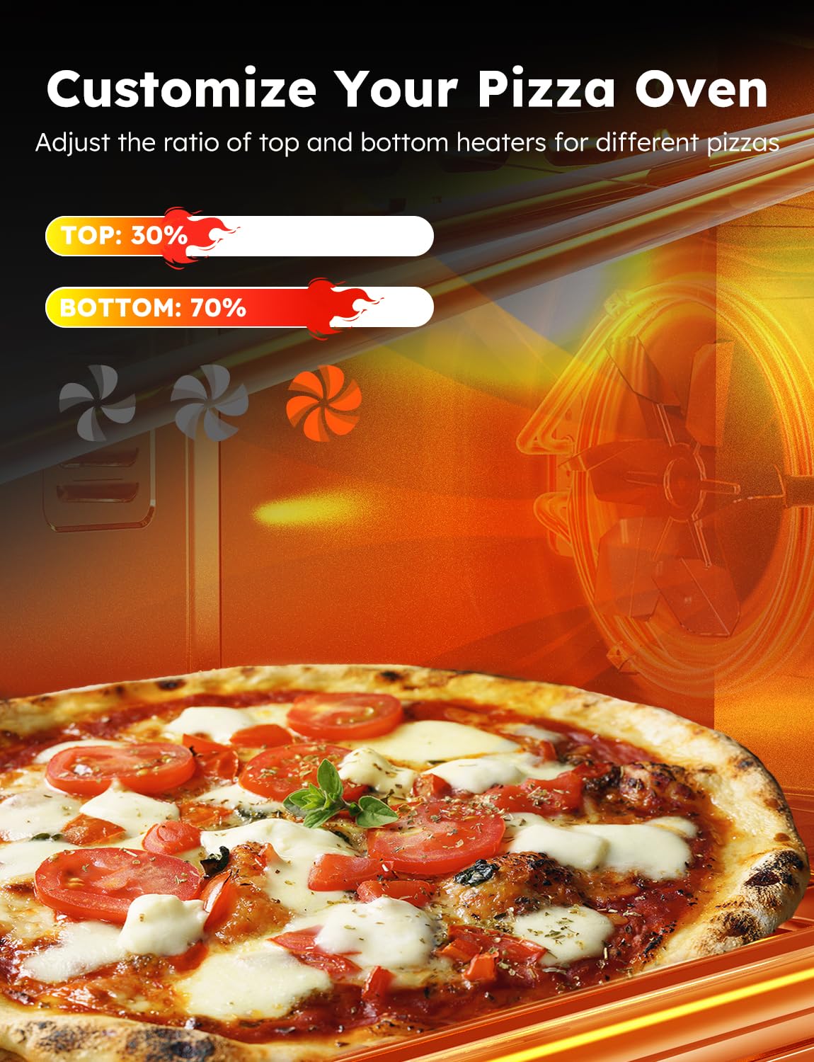 Nuwave Bravo Pro Smart Toaster Oven Countertop - 30QT Stainless Steel Air Fryer Combo with 100% Convection, 112 Presets & Pizza Zones | 35% Crispier, PFAS Free | Perfect for Baking, Roasting & Air Frying in Small Kitchens