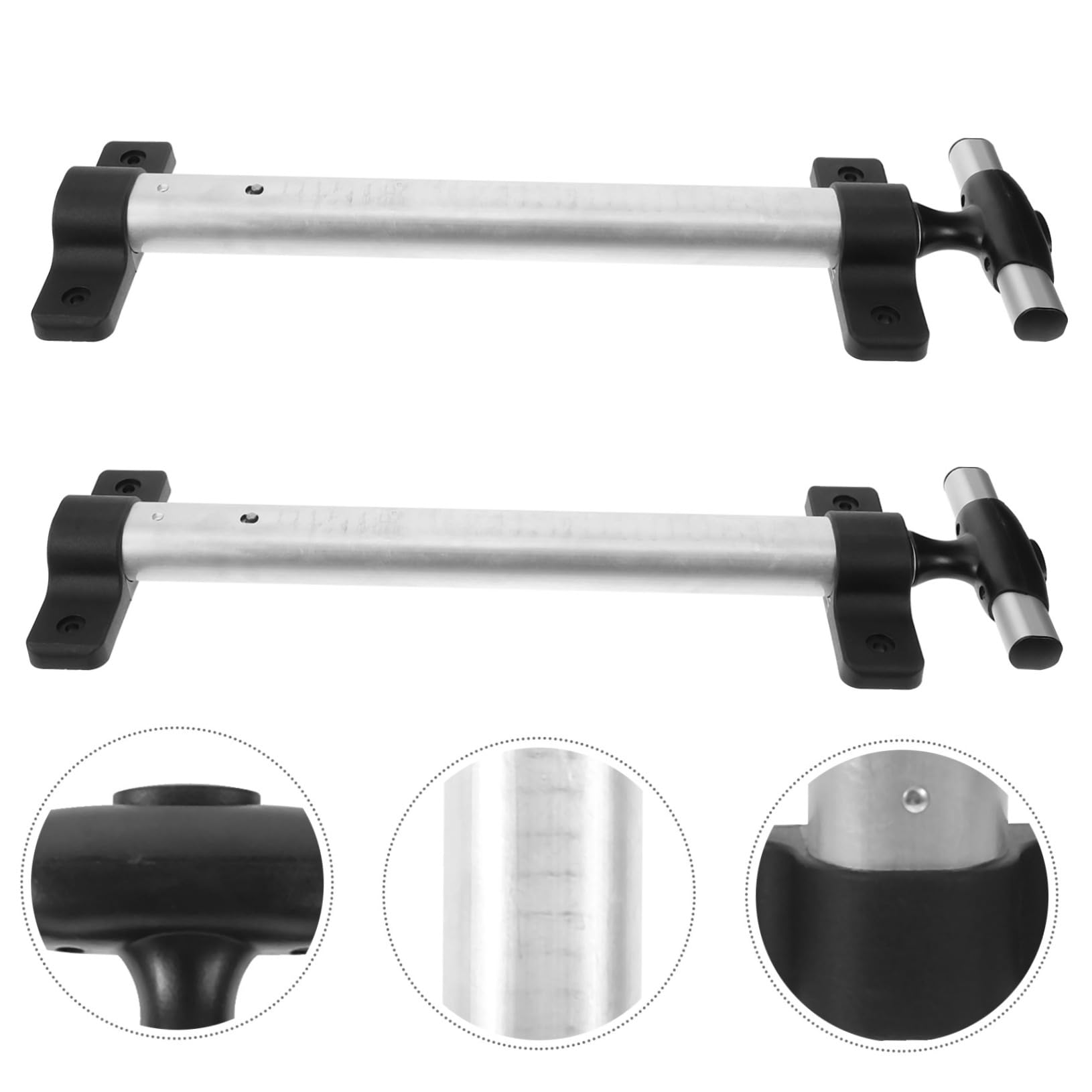 Toddmomy 4-Piece Aluminum Suitcase Handle Replacement Set - Durable Trolley Luggage Pull Handle Accessories for Travel, Business Trips & Vacations