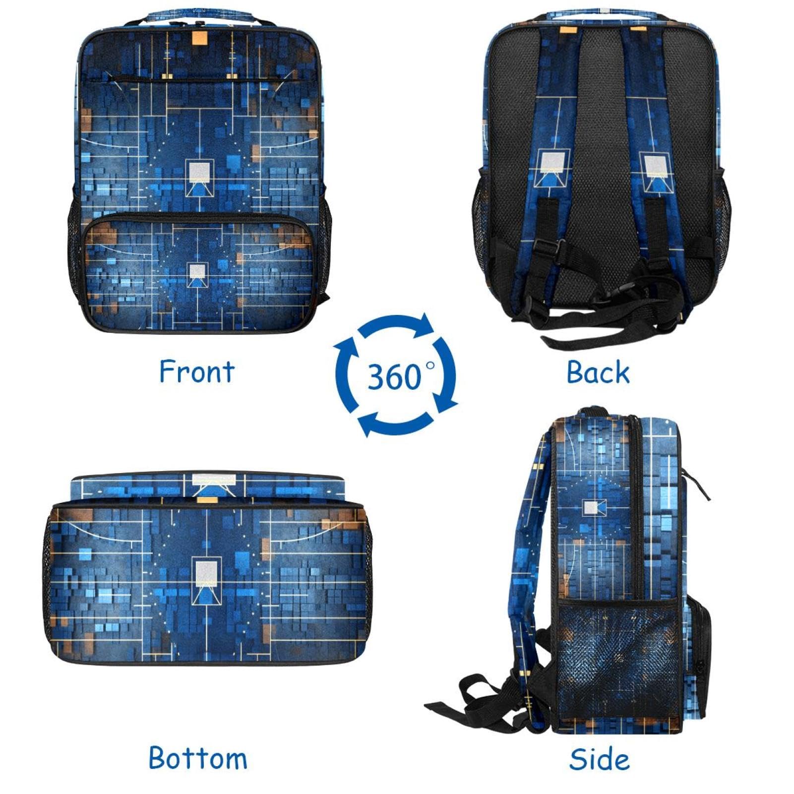 Men's & Women's Travel Backpack - Durable Art Basketball Court Design Backpack for Hiking, Commuting & School | Perfect for Outdoor Adventures & Daily Use