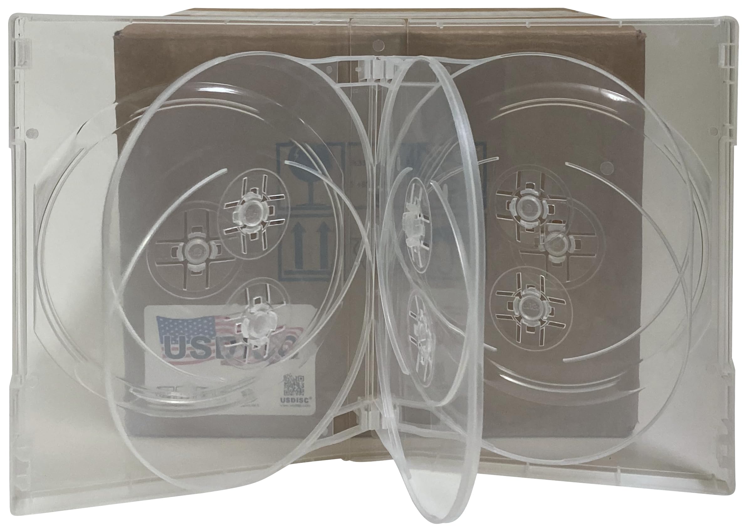 300 Pack Clear DVD Cases Chubby 27mm Economy 8-Disc Storage - Perfect for Organizing Movies, Games & Media Collections at Home or Office