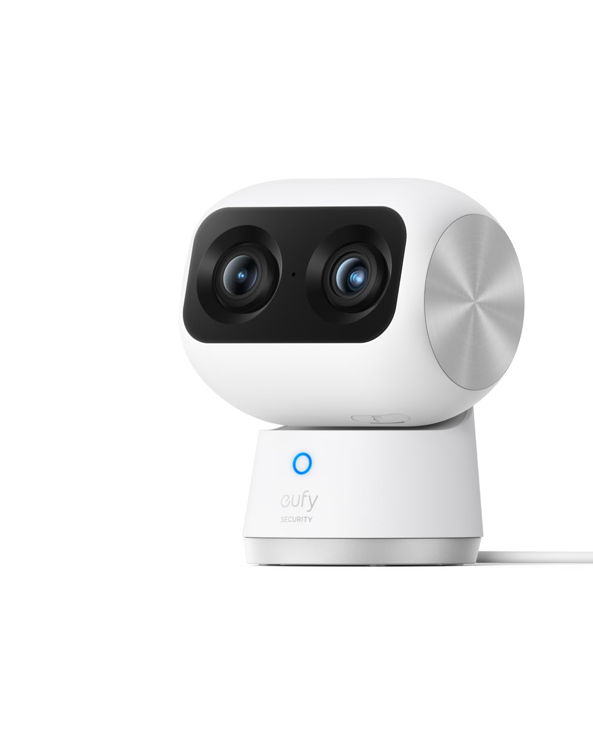 eufy Security Indoor Cam S350 - Dual 4K UHD Cameras with 8× Zoom & 360° PTZ | AI Human/Pet Detection | Wi-Fi 6 | Ideal for Baby Monitoring, Pet Watching & Home Security | Perfect for Nursery, Living Room & Office Surveillance (Renewed)