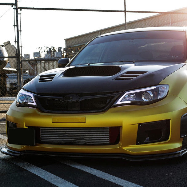 2008-2014 Subaru Impreza WRX & 2008-2011 Outback Sport LED Projector Headlights - Matte Black Housing with Clear Lens - High Performance Headlight Set for Night Driving & Off-Road Adventures