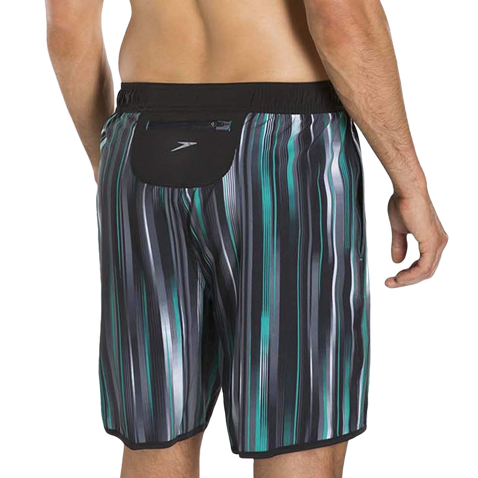 Speedo Men's Glide 18-Inch Swim Shorts - Quick-Dry Aqua Shorts for Swimming, Beach & Water Sports (Size S)