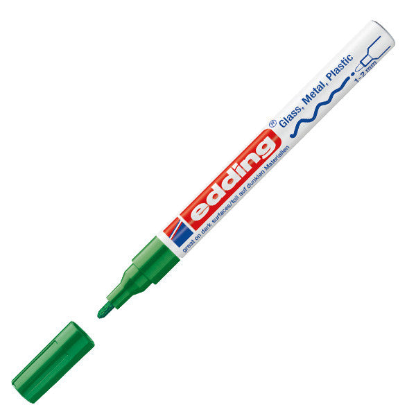 edding 751 Gloss Paint Marker Pen - Medium Point, Oil-Based, Permanent Paint Marker for Glass, Metal, Plastic, Ceramics - Perfect for DIY Crafts, Signage, and Industrial Labeling