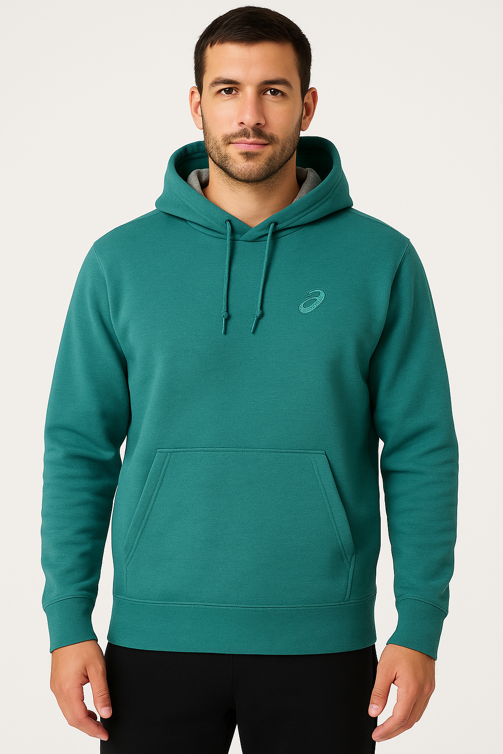 ASICS Men's Fleece Rainy Lake Hoodie - Lightweight Water-Resistant Fleece Jacket for Outdoor Running & Hiking | Cold Weather & Rain Protection