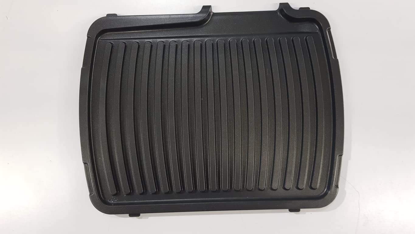 Rowenta TS-01035580 Grill Plate Replacement for SUPERGRILL TIMER 700 & CONFORT GR306012 - Perfect for Steak, Burgers & Outdoor BBQ Cooking