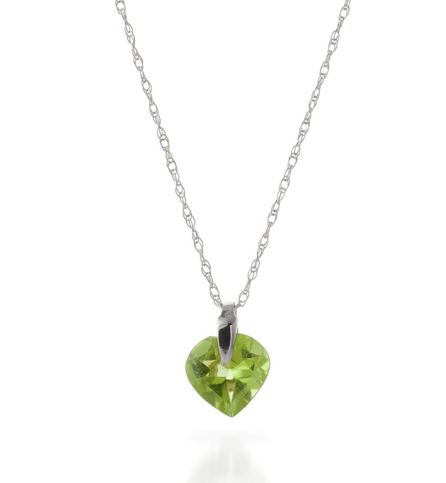 14K Solid Gold Necklace with Natural Peridot Gemstone - Elegant Dainty Jewelry for Women, Perfect Gift for Birthday, Anniversary & Special Occasions