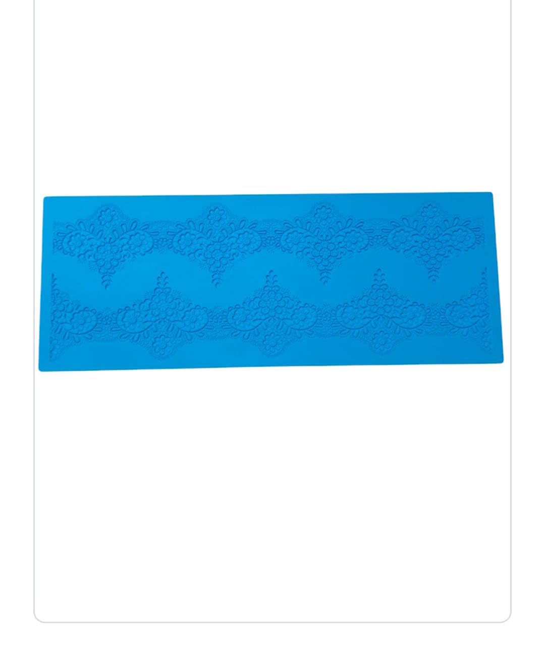 S.Han Silicone Floral Cake Border Lace Mat - Fondant Molding Tool for Cake Decorating, Baking Supplies - Perfect for Wedding Cakes, Birthday Cakes & DIY Baking Projects