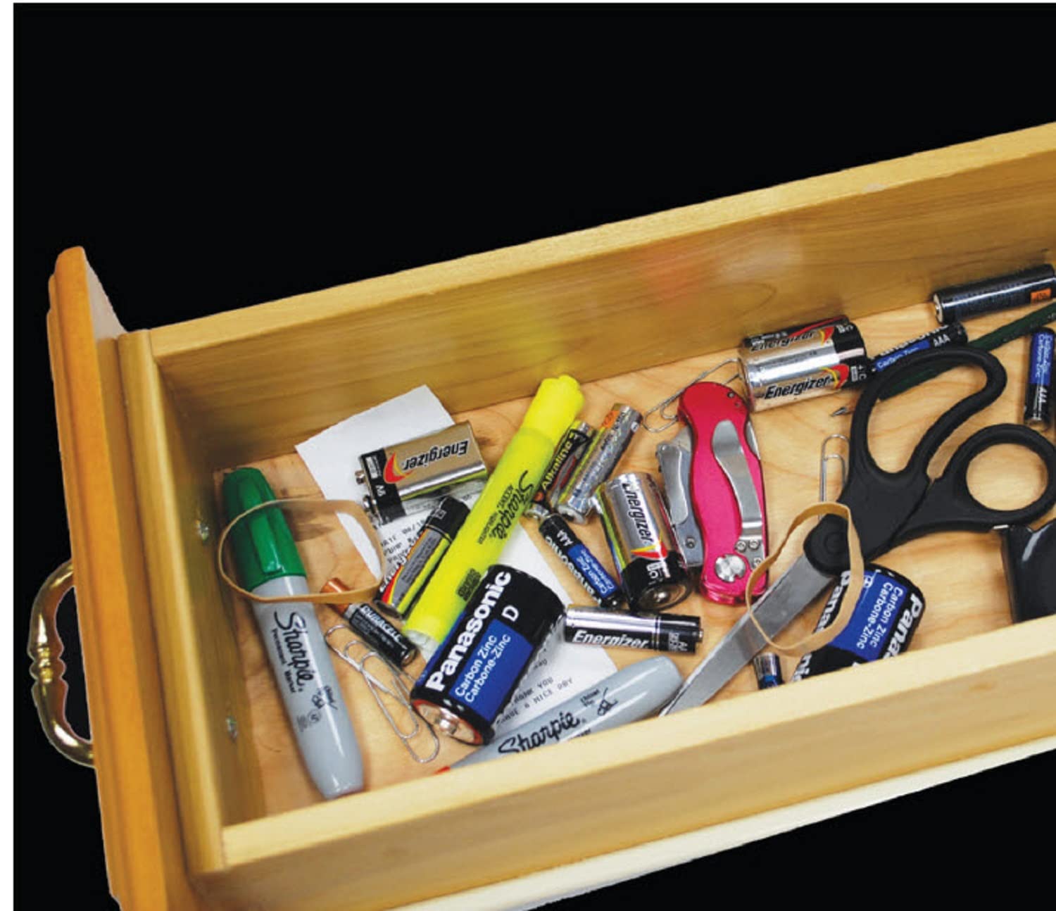AAA12pkCY AAA Battery Organizer (2 Pack) - Yellow, Holds 12 AAA Batteries (Not Included) - Perfect for Home, Office & Emergency Kits