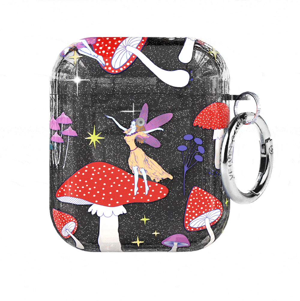 Mystic Mushrooms AirPods Case - Protective Cover for AirPods 1/2/3 & Pro - Cute & Durable Design for Daily Use, Travel & Gym