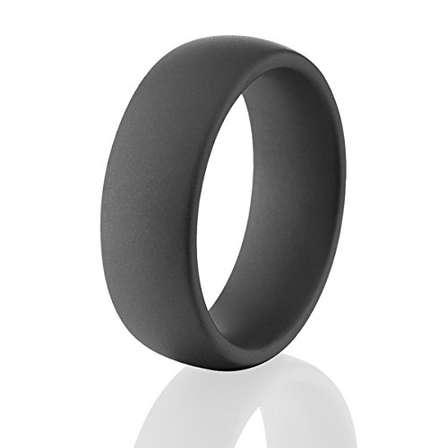 Black Matte Ceramic Military Rings for Men - Durable Wedding Band, Engagement Ring - Perfect for Outdoor, Tactical & Everyday Wear
