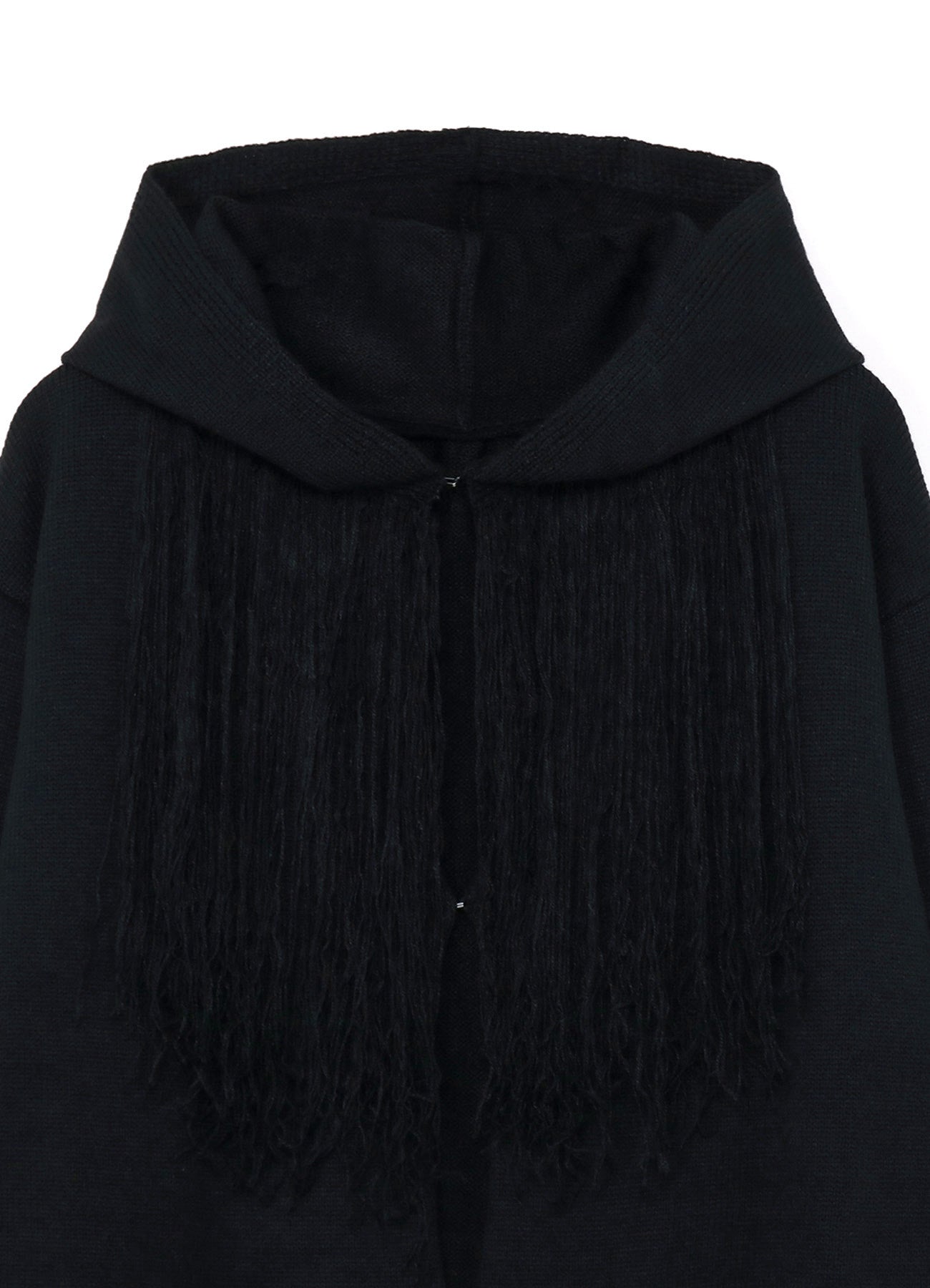 CORPILON Women's Bulky Wool Fringe Knit Parka Coat - Warm Winter Outerwear for Casual Street Style & Cold Weather Fashion