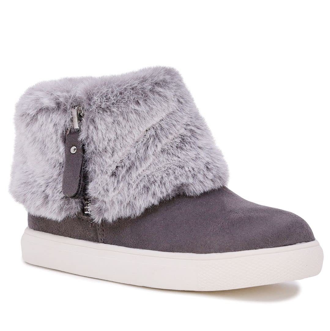 London Fog Girls' Toddler Bell Yard Fashion Boots - Fur Lined Winter Boots for Warmth & Style | Perfect for Snow Play, School & Outdoor Adventures