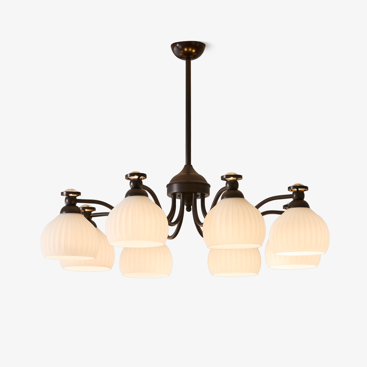 Elowen Crystal Chandelier - Modern Elegant Ceiling Light Fixture for Dining Room, Living Room & Bedroom | Perfect for Home Decor & Wedding Venues