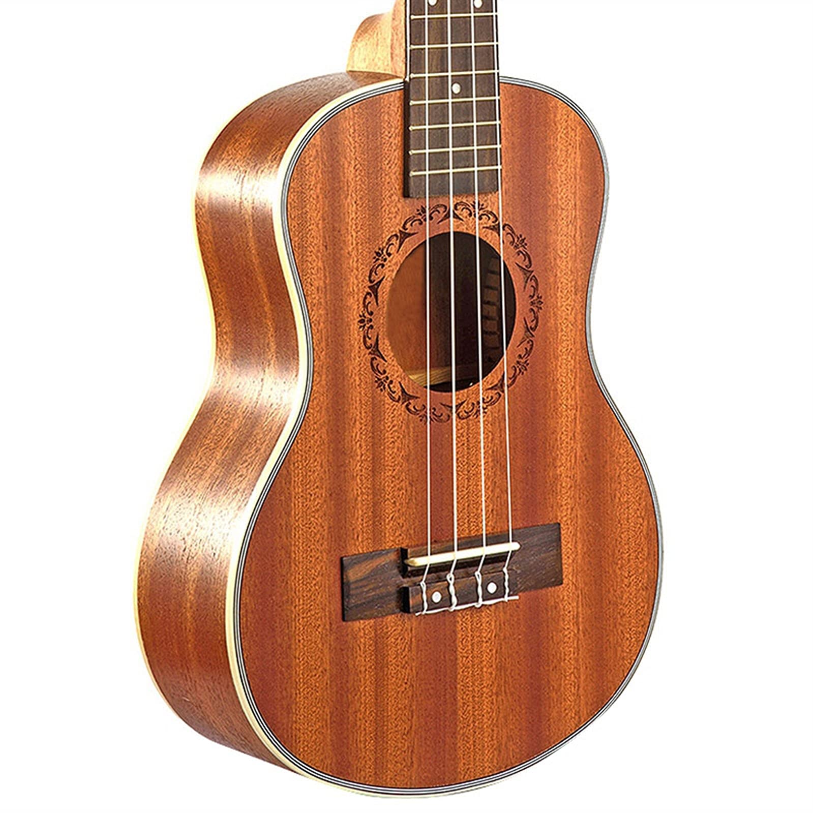 23 Inch Concert Ukulele Kit - Mahogany 4-String Hawaiian Mini Guitar with Carry Bag - Perfect for Beginners, Kids & Adults - Ideal for Travel, Beach Parties & Music Lessons