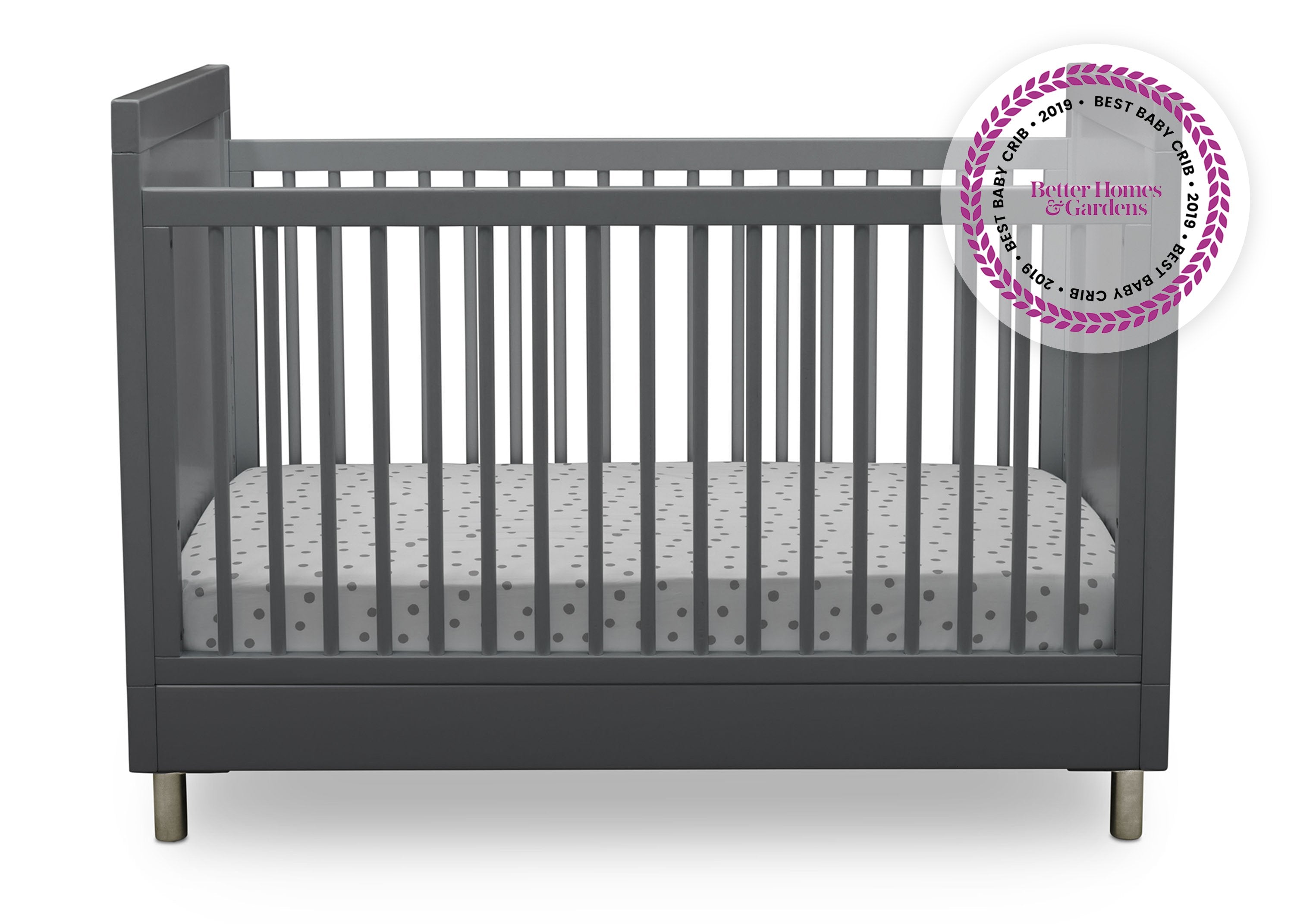 Avery 3-in-1 Convertible Baby Crib - White Nursery Furniture for Newborn to Toddler | Perfect for Modern Nursery, Bedroom & Daycare Use