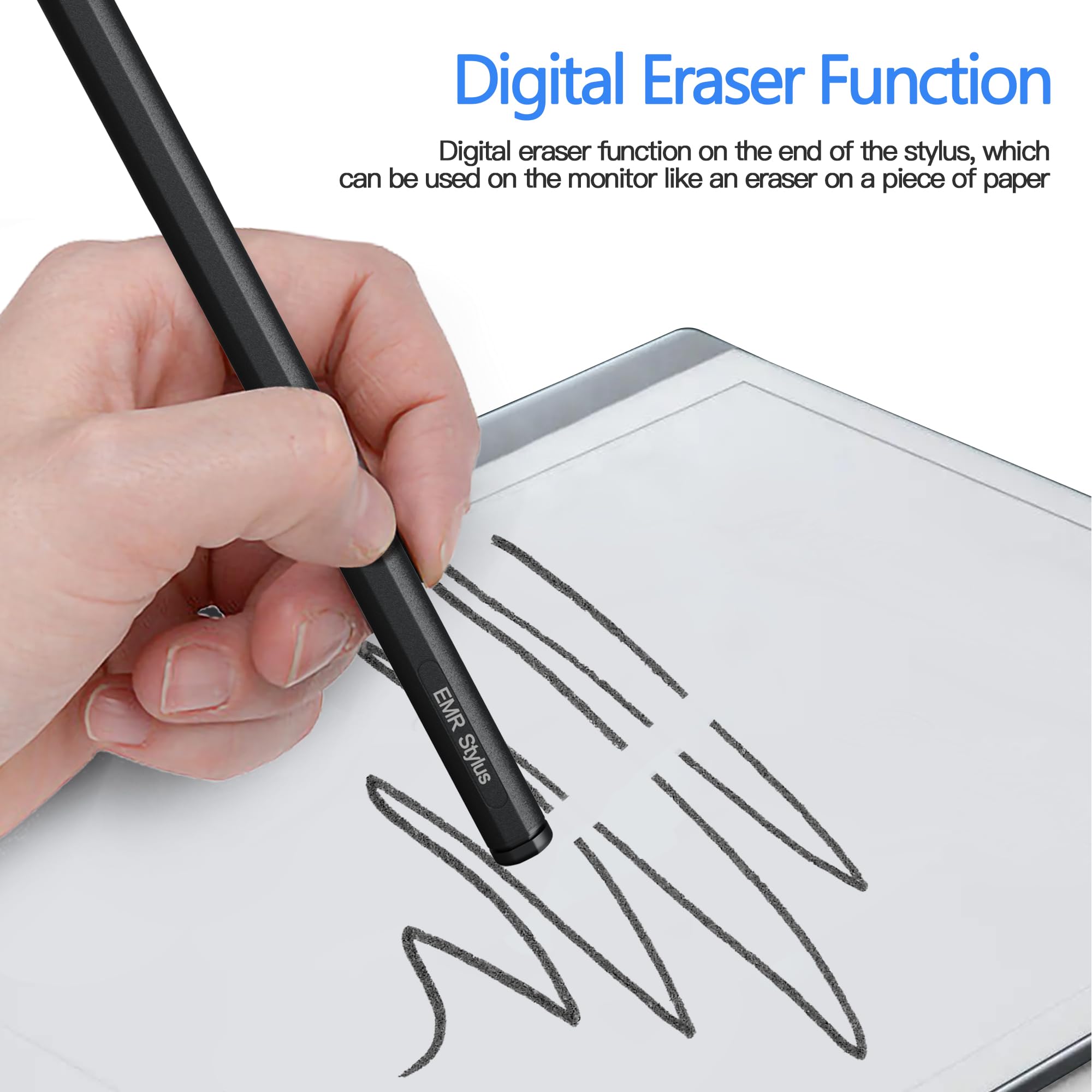 AWINNER Stylus Pen for Remarkable 2 - 4096 Pressure Levels with Eraser & 3 Replaceable Felt Tips - Digital Writing & Drawing - Perfect for Note Taking, Sketching & E-Ink Tablets