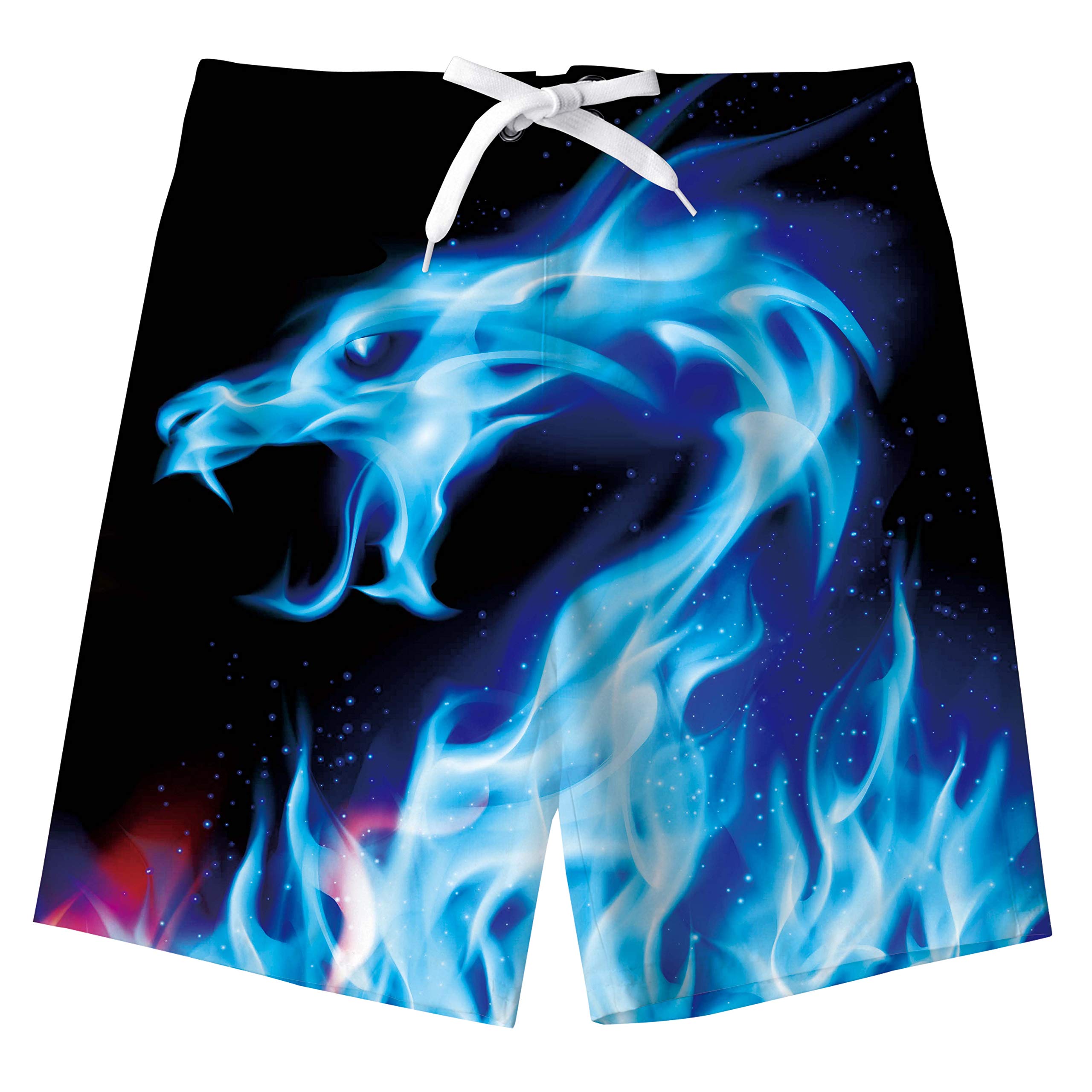 **UNICOMIDEA Boys Quick Dry Swim Trunks with Mesh Lining - Beach Shorts for Kids 5-14 Years - Perfect for Swimming, Surfing & Summer Activities**