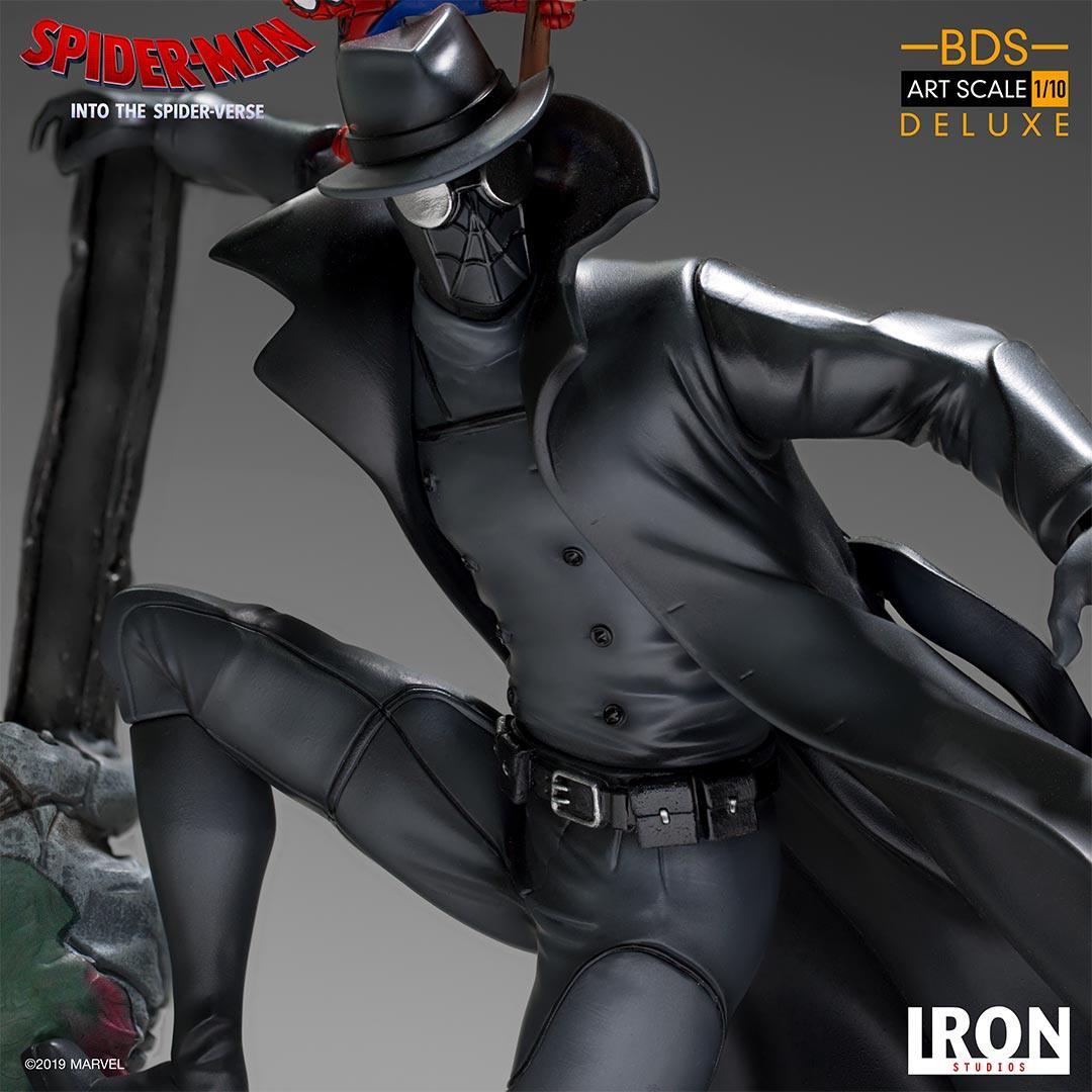 Iron Studios Spider-Man: Into The Spider-Verse Noir & Spider Ham BDS Art Scale 1/10 Statue - Collectible Marvel Superhero Figures for Display & Home Decor