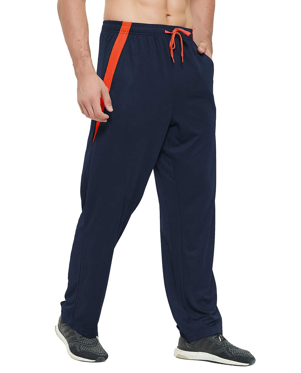 Men's Athletic Sweatpants with Pockets - Open Bottom Joggers for Workout, Running & Exercise | Gym, Lounge & Casual Wear