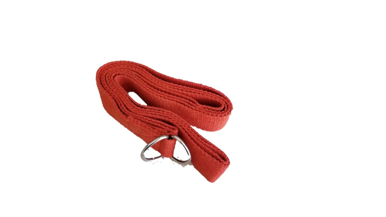 OMSutra Premium 6-Foot Yoga Strap with D-Ring Buckle - Ideal for Yoga, Pilates & Stretching Exercises at Home or Studio