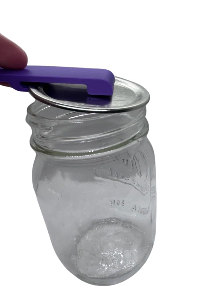 Magnetic Canning Jar Opener - Easy Release Vacuum Seal for Mason Jars & All Lids (Purple) - Perfect for Home Canning, Food Preservation & Kitchen Use
