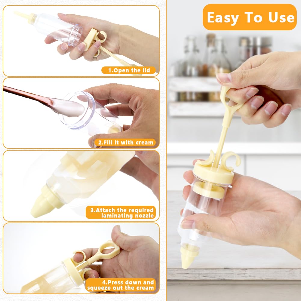 2-Layer Deviled Egg Container with Lid - 36PCS Portable Egg Tray Carrier with Handle & Piping Tool - Stackable Egg Holder for Refrigerator, Party, Picnic, Travel - Perfect for Easter, Potlucks and Family Gatherings