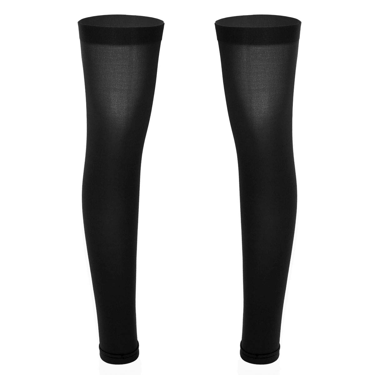 Men's Thigh High Compression Socks - Knee Brace Support Tights for Running, Sports & Recovery - Footless Stockings for Athletes & Active Lifestyles