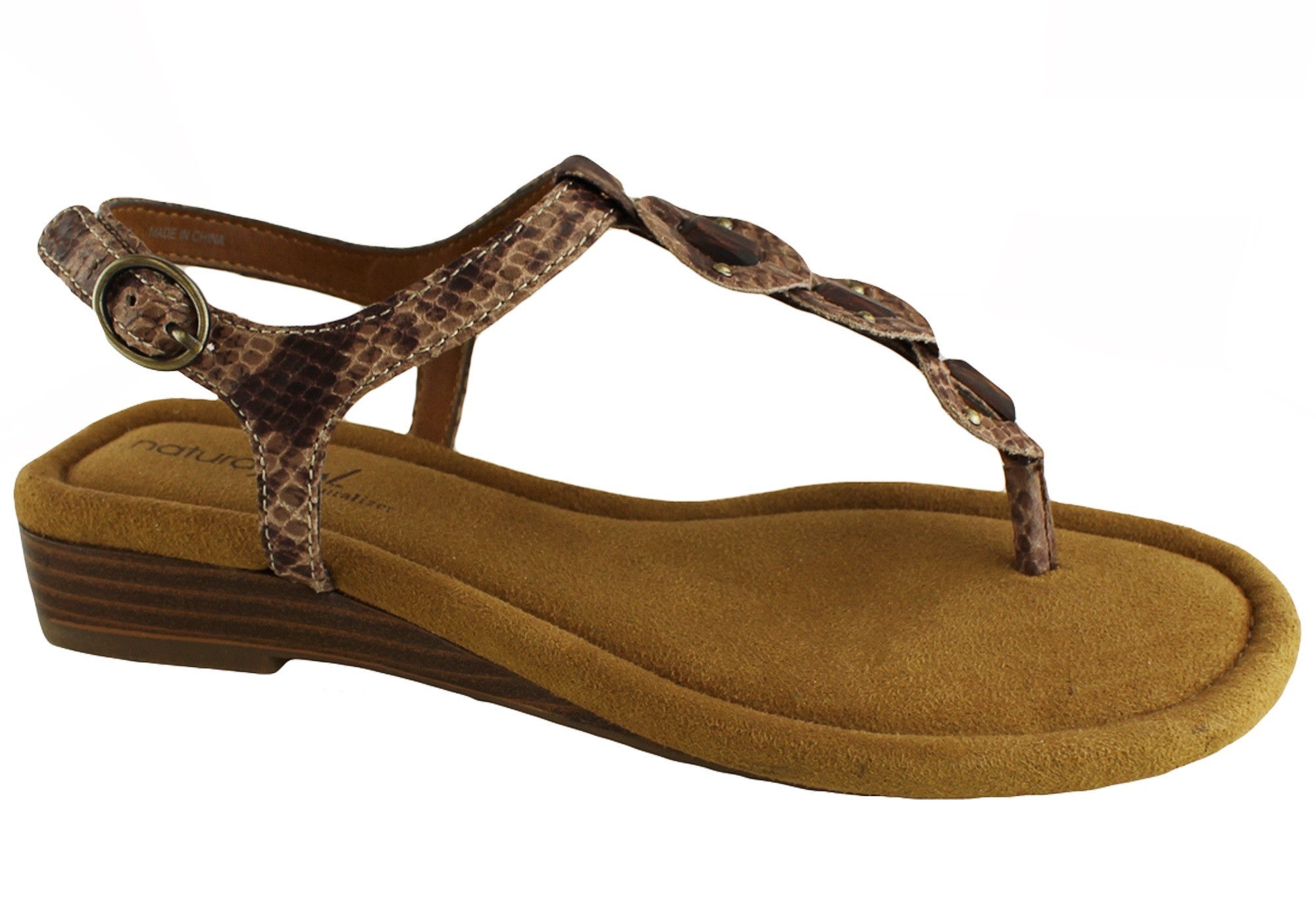Naturalizer Rolla Women's Leather Sandals - Comfortable & Stylish Casual Footwear for Summer, Beach, and Everyday Wear