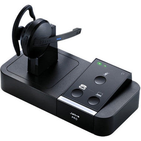 Jabra PRO 9450 Wireless Headset with Noise Cancellation - Office & Call Center Headphones for Clear Communication (UK/HK/SG Version) - Perfect for Remote Work, Customer Service & Business Calls