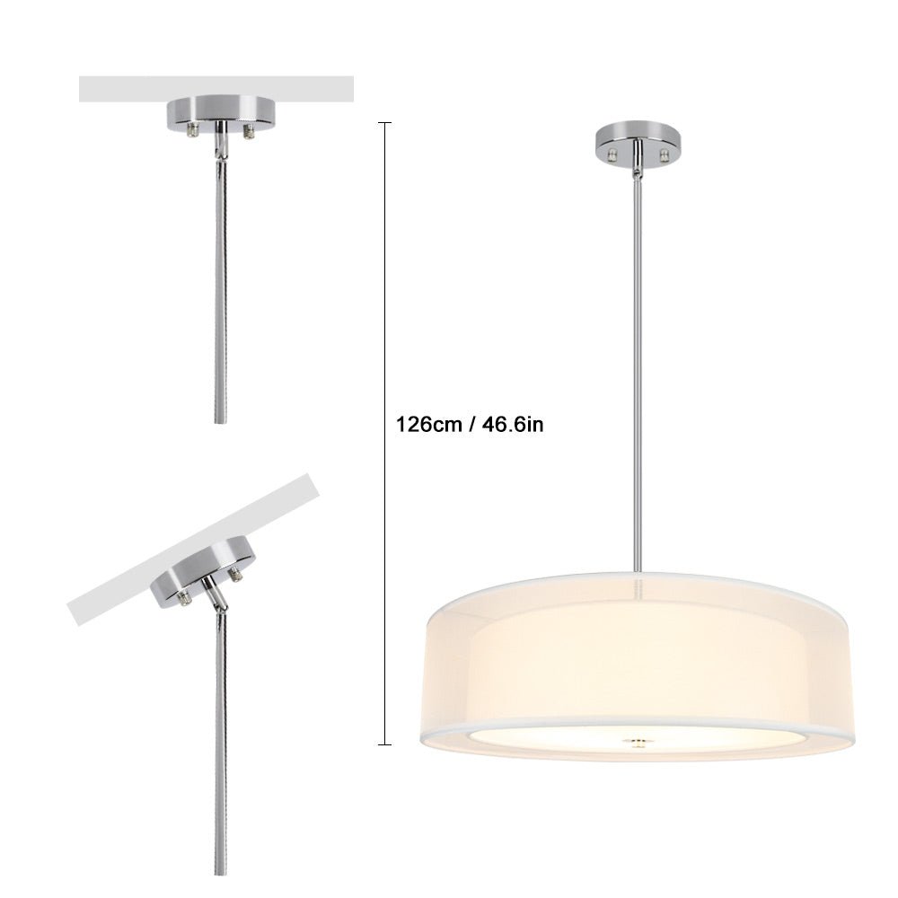 DLLT 3-Light Adjustable Semi Flush Mount Ceiling Fixture - 20