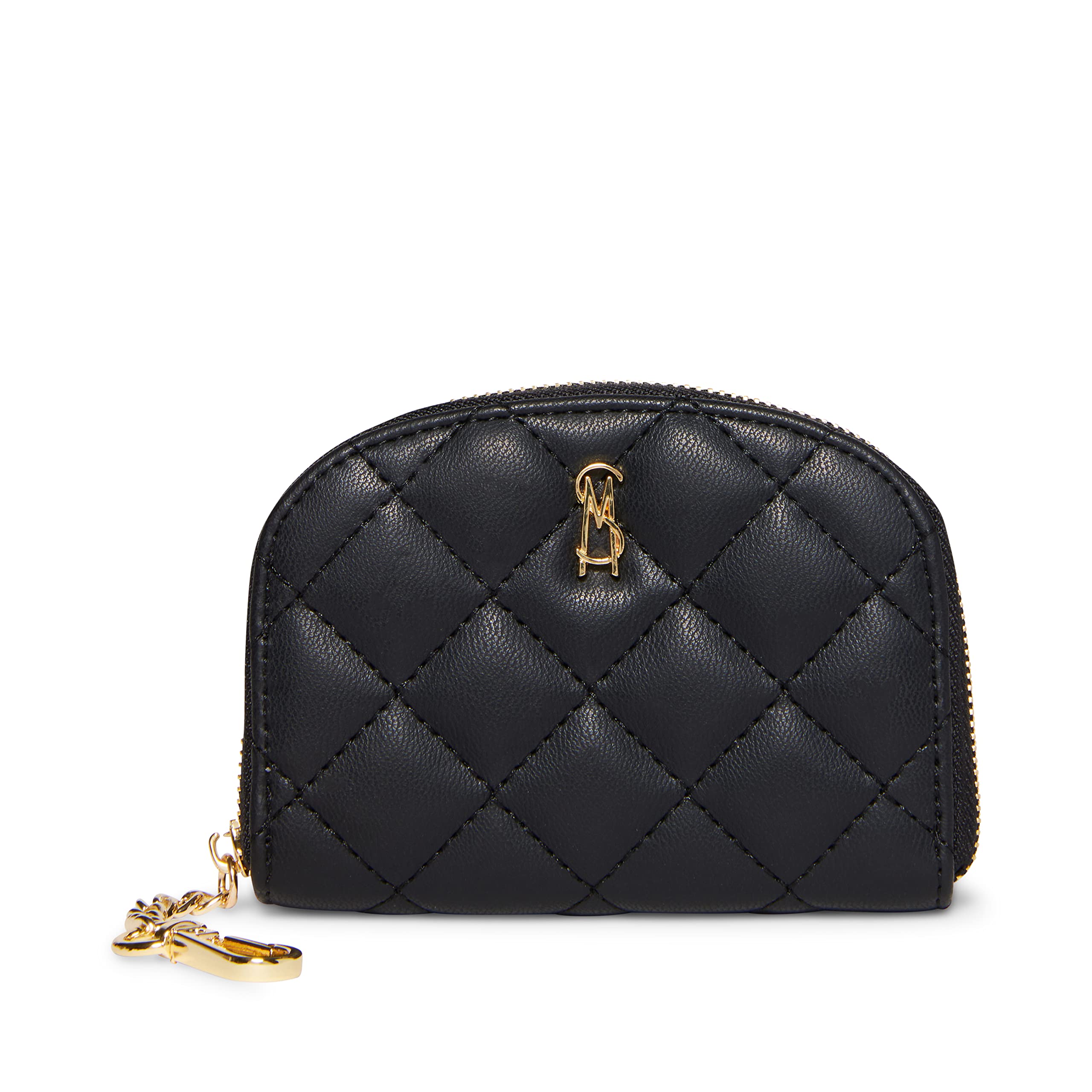 Steve Madden Women's Bjadez Card Case Wallet - Slim Zipper Pouch for Credit Cards & Cash | Perfect for Everyday Use, Travel, and Minimalist Wallets (JADEZ Dome Style)