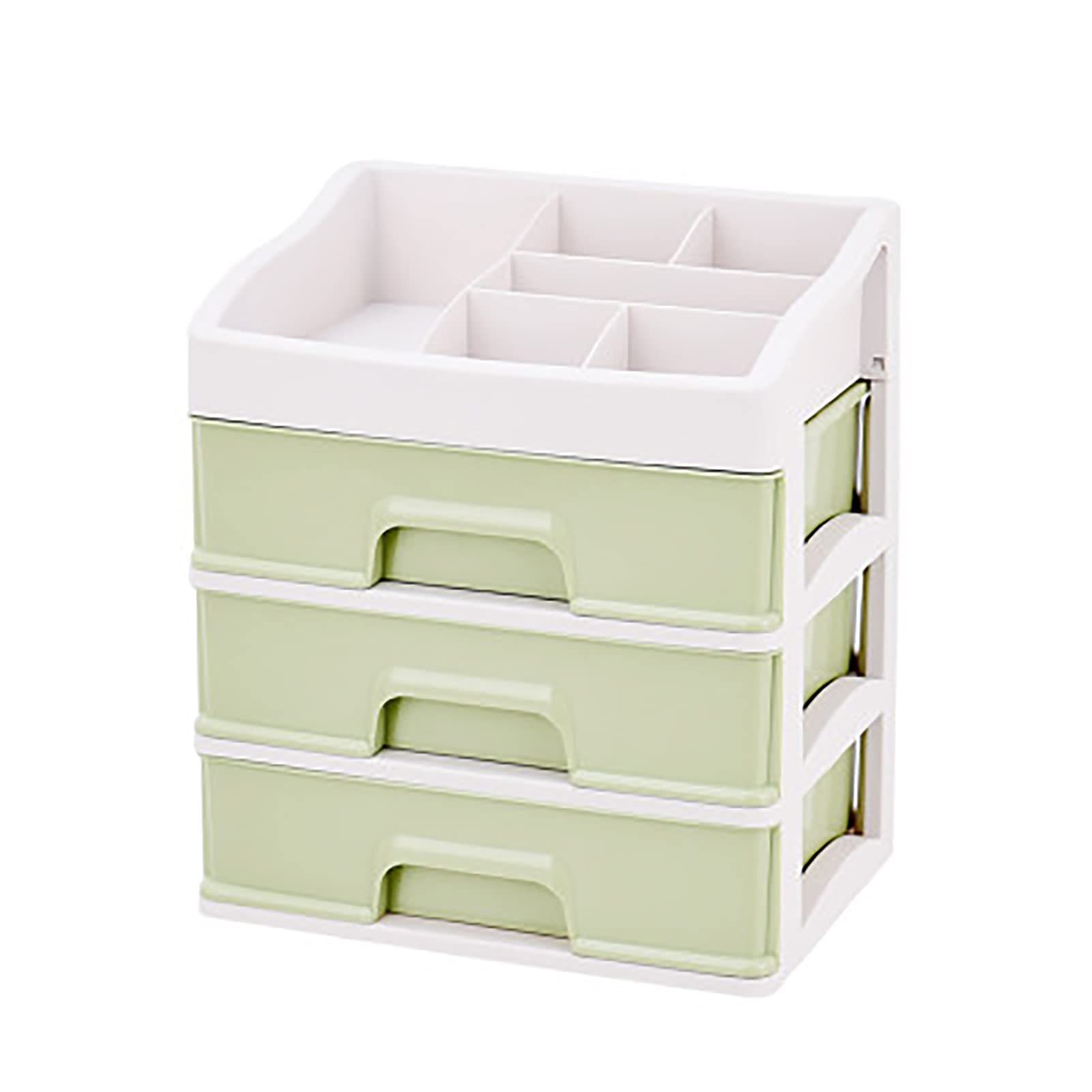 3-Drawer Makeup Organizer - Cosmetic Storage Box for Lipsticks, Brushes & Beauty Essentials | Desktop & Countertop Organizer for Bathroom, Vanity & Dressing Table