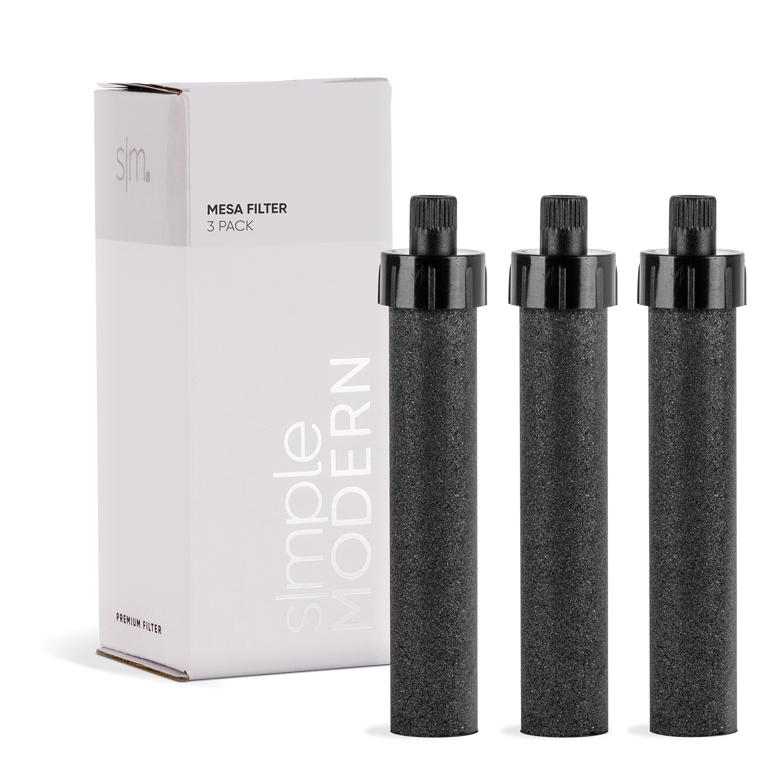 3 Pack Mesa Replacement Filters - Compatible with Mesa Water Pitchers & Dispensers - BPA Free & High Performance Filtration for Clean Drinking Water at Home, Office or Travel