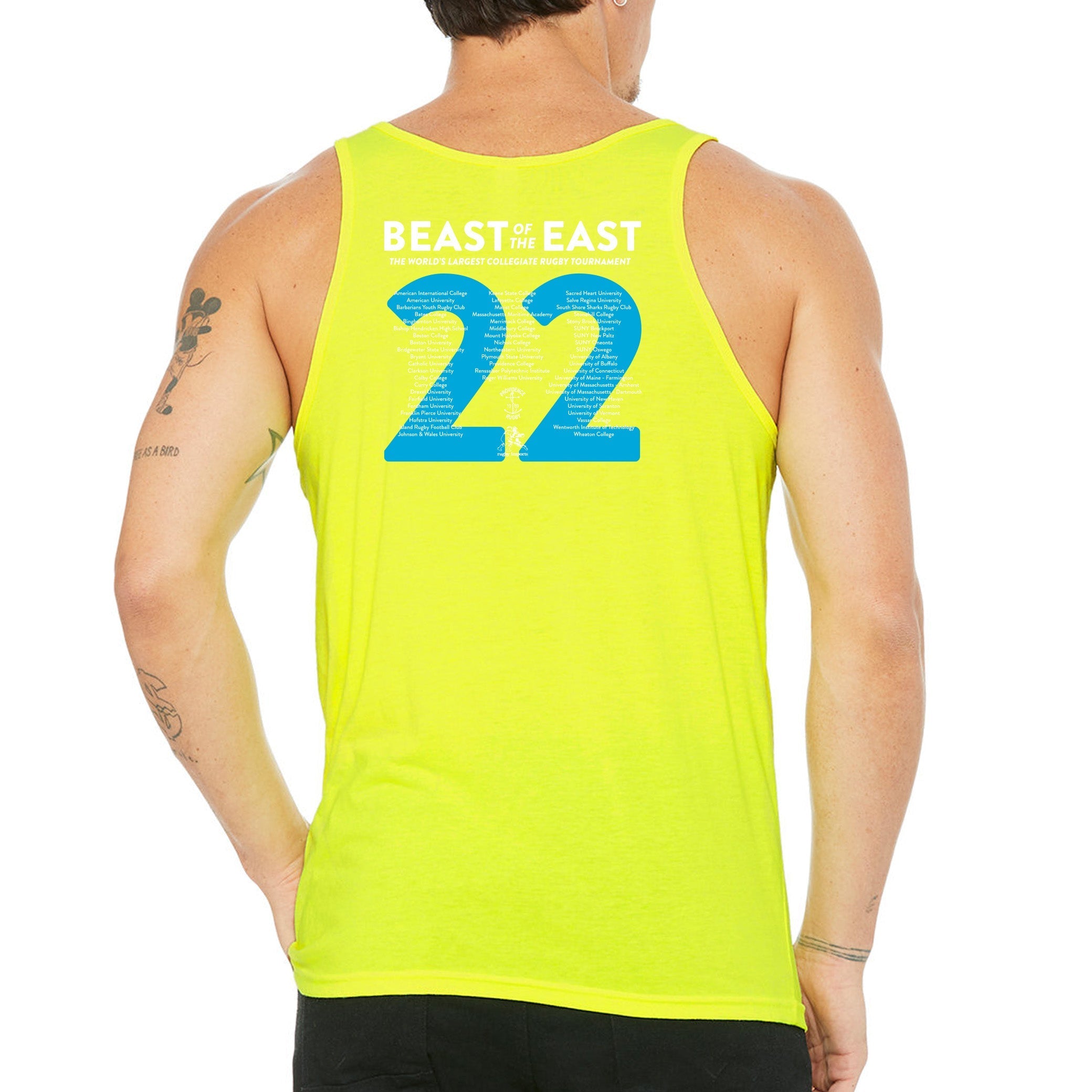 BOE 2022 Men's Rugby Tank Top - Breathable Athletic Shirt for Rugby, Gym & Outdoor Sports
