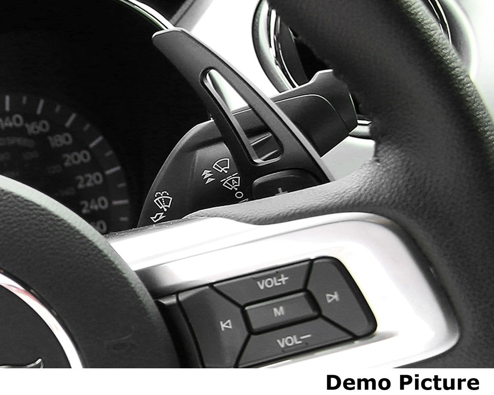 Premium Forged Aluminum Steering Wheel Paddle Shifters for 2015-2023 Ford Mustang - Racing Style Gear Shift Paddles for Enhanced Driving Performance (Perfect for Track Days & Sporty Street Driving)