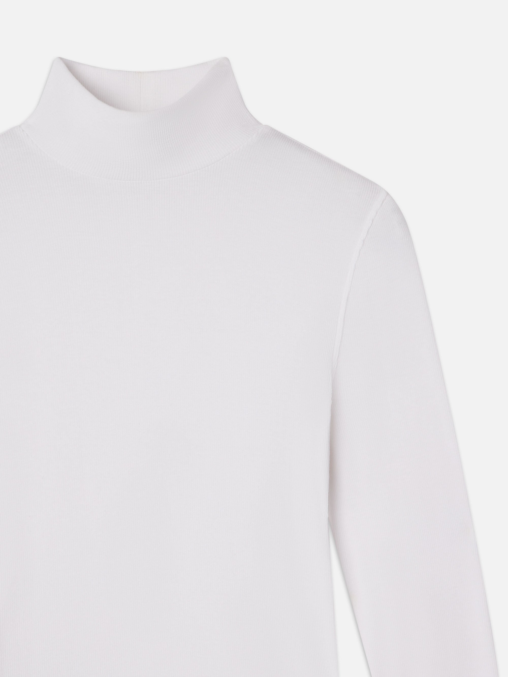 Women's Ribbed Turtleneck Sweater - Soft White Knit Pullover for Fall & Winter | Casual Office Wear, Layering Essential, Cold Weather Fashion