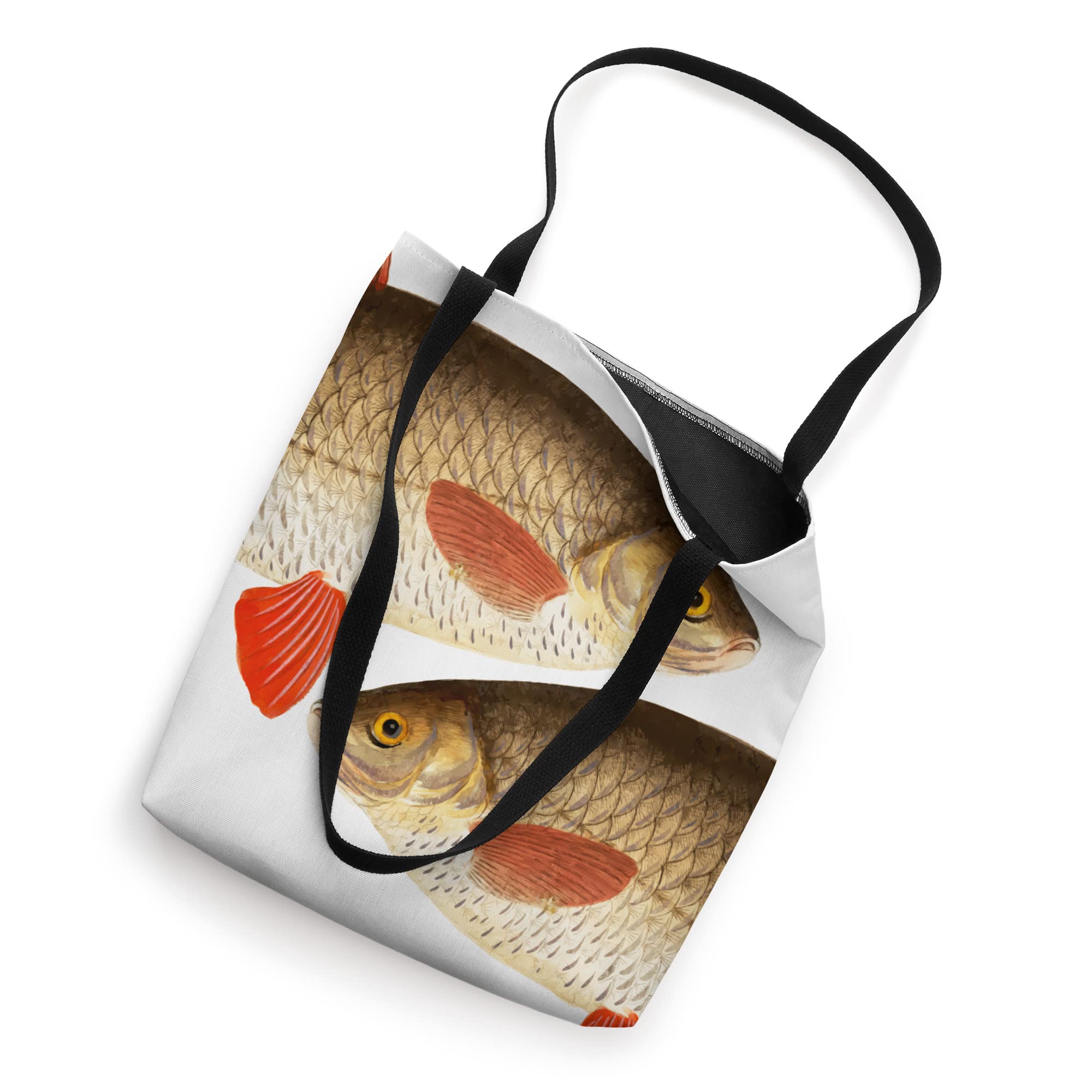 Rudd Fish Tote Bag - Durable & Stylish Reusable Shopping Bag for Groceries, Beach, and Farmers Market - Eco-Friendly Cotton Canvas Carryall with Unique Fish Design