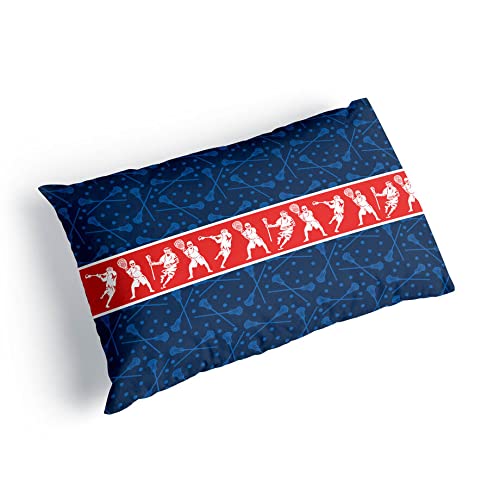 Lacrosse Pillowcase for Sports Fans | Soft & Durable Lacrosse-Themed Home Decor | Perfect for Bedrooms, Dorms & Game Room Decor