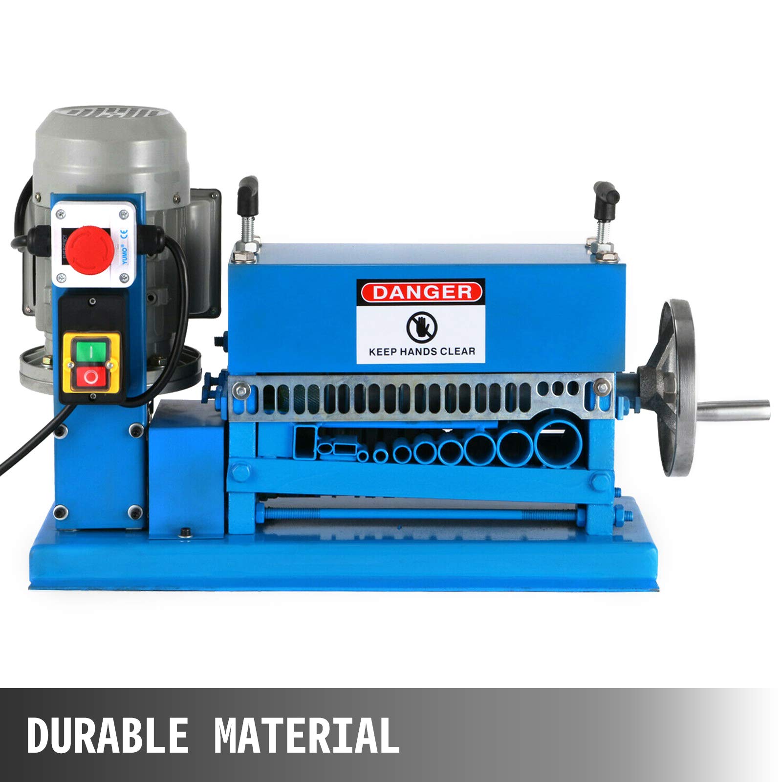 VEVOR Automatic Wire Stripping Machine 0.06-1.5 Inch | 11 Channels 10 Blades Industrial Wire Stripper Tool with Manual Hand Crank | Copper Wire Recycling, Scrap Metal Processing, Electrical Work & DIY Projects