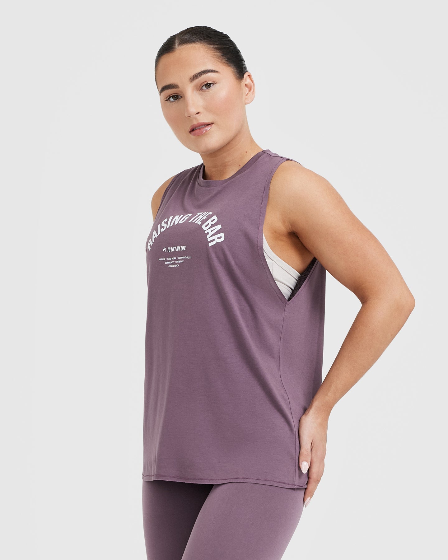 Vintage Purple Unisex Muscle Vest - Graphic Print Workout Tank Top for Gym, Running & Fitness Training