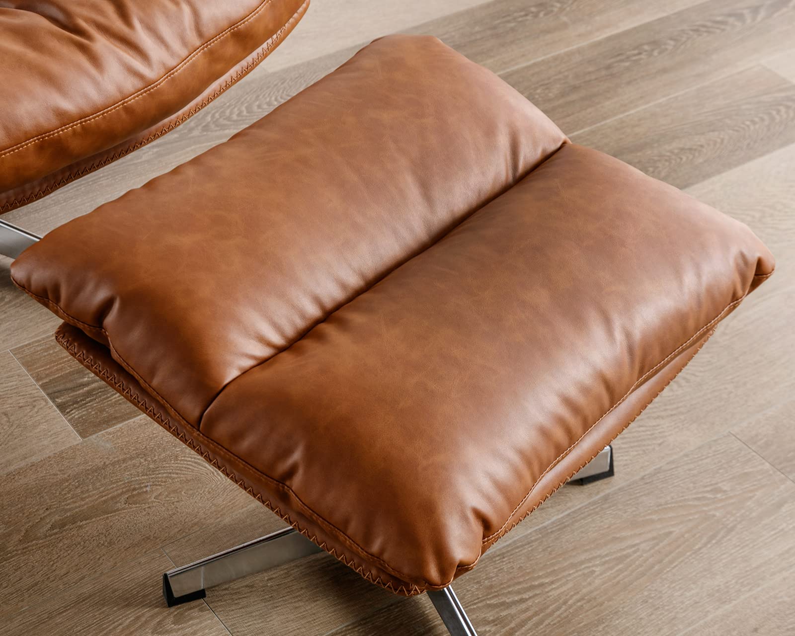 Modern Swivel Accent Chair with Ottoman Set - 33